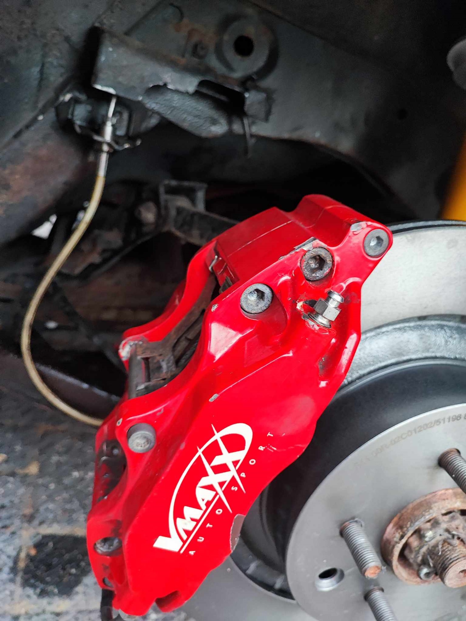 Rear Vmaxx 4 Piston - 350 x 20 mm [BB0001UST] - Skull Brakes